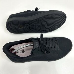 Kizik Shoes M 12W / W 13.5W Black Irvine‎ Hands Free Canvas Sneakers